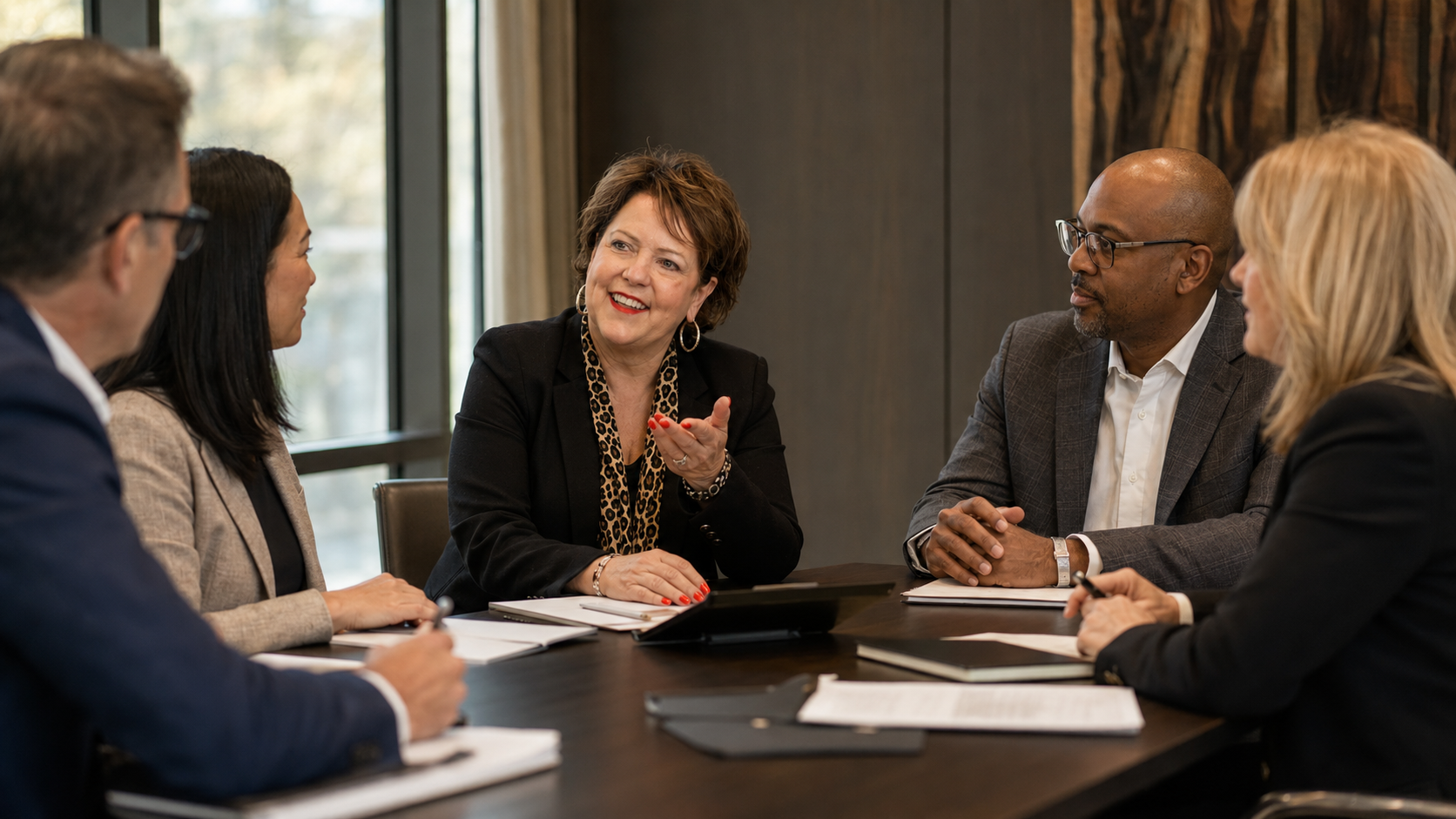 Denise Gabel with executive leaders