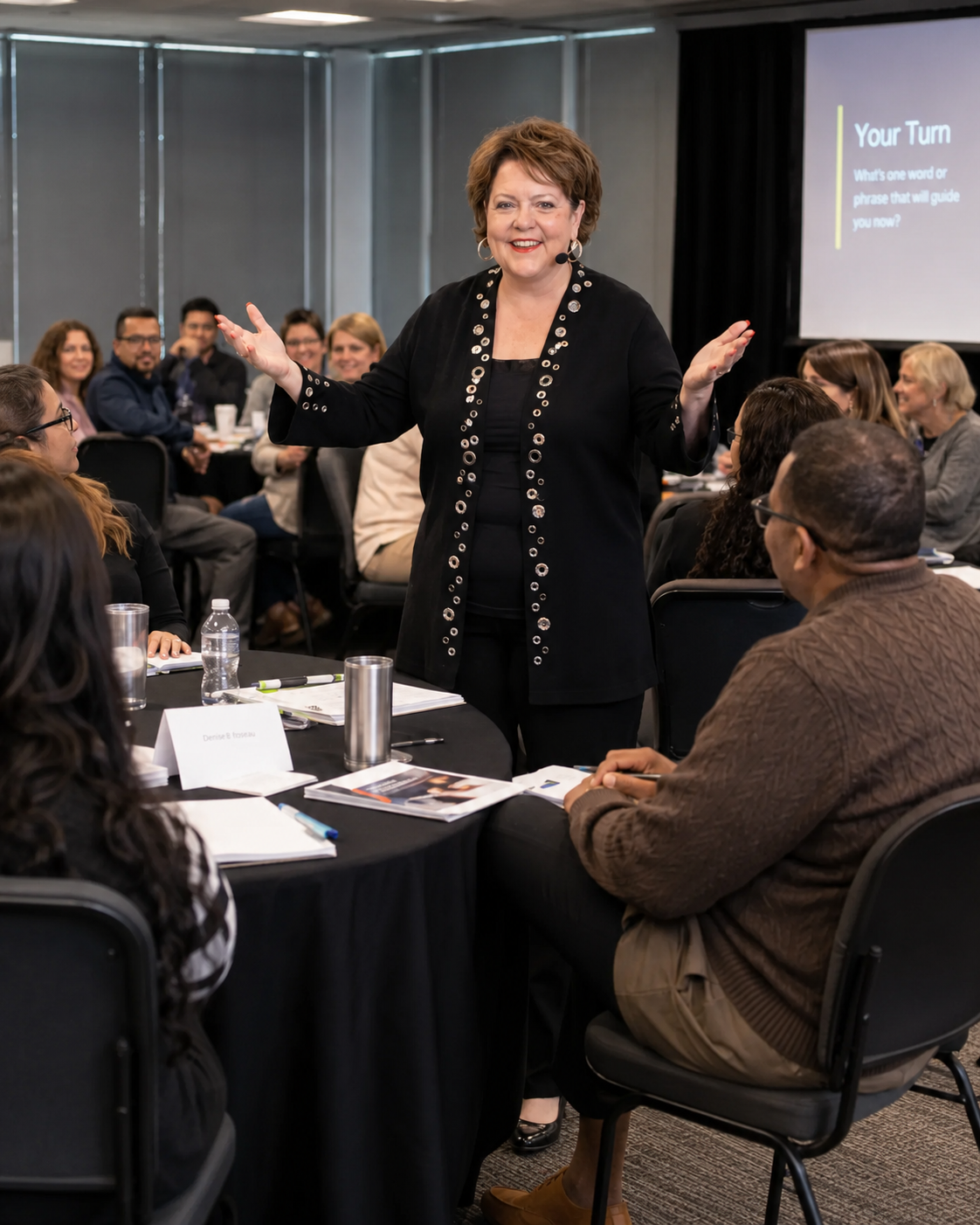Denise Gabel facilitating a team experience